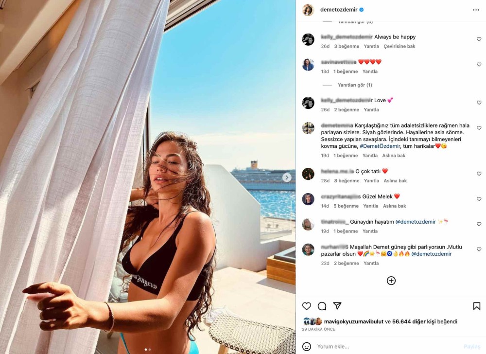 demet ozdemir in mikonos paylasimi begeni topladi